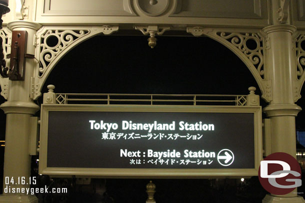 Next stop Bayside Station to call it a night.