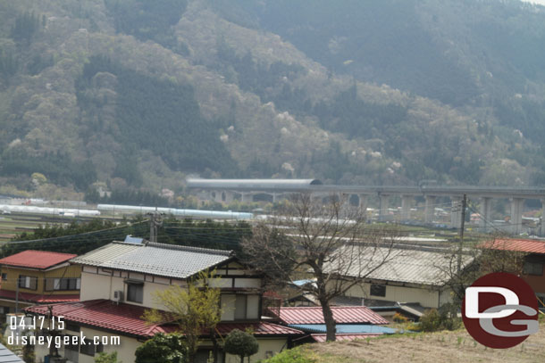 This is the track for the experimental Maglev train.