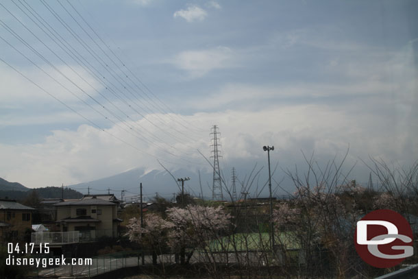 My first view of Mt. Fuji..  not a good way to start the day..just after 11am now.