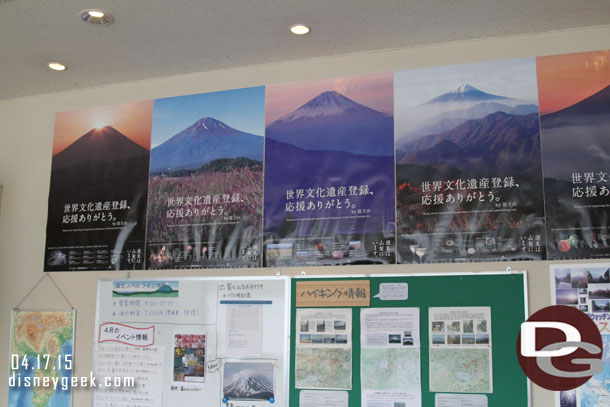 Inside the center some posters and information.  All in Japanese.