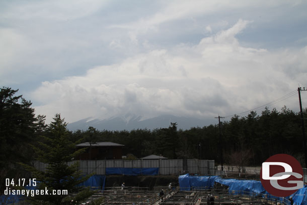 Went up to the observation level first.  Mt Fuji is out there in the clouds.