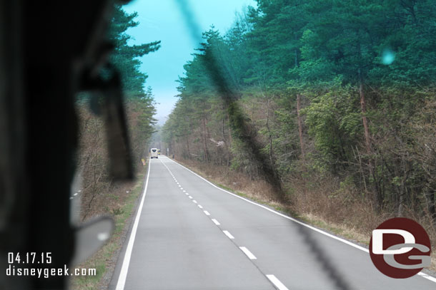 The road to Mt. Fuji.