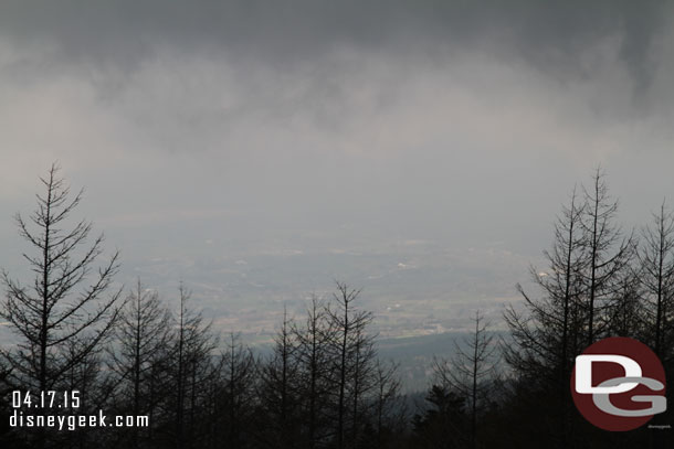 Went back to the viewing platform for one last look.  Still very cloudy.