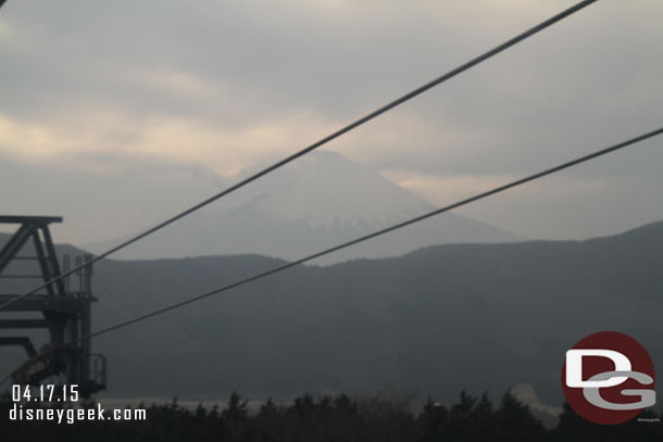 Coming out of the station got a glimpse of Mt. Fuji.. the most we have seen of the mountain all day.