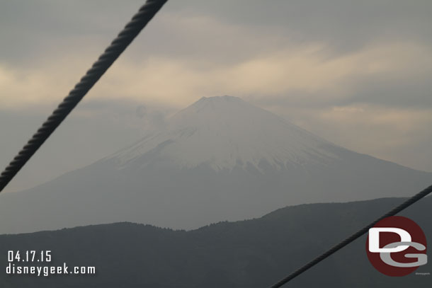 You could see almost the entire mountain now.