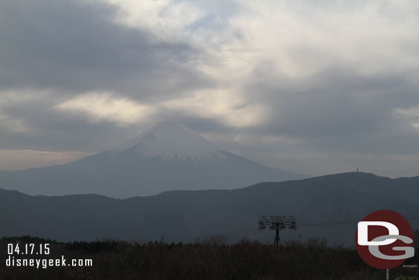 The sun had set more and you could see Mt. Fuji again.  It was 4:40pm.