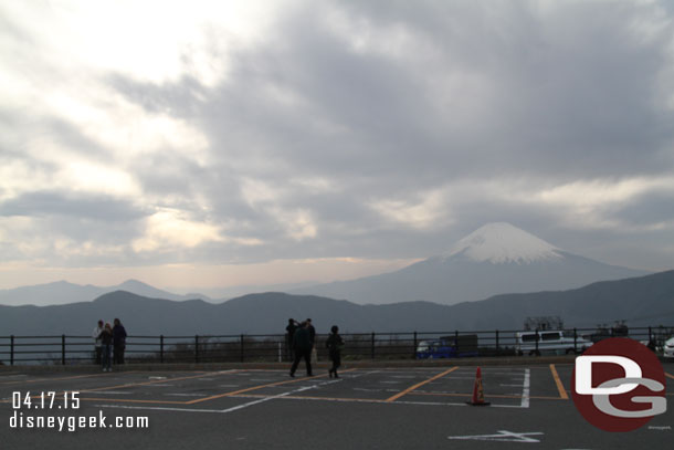 A wider view of the area.  It was cold and very windy so most other tour guests were inside the building or on the bus already.