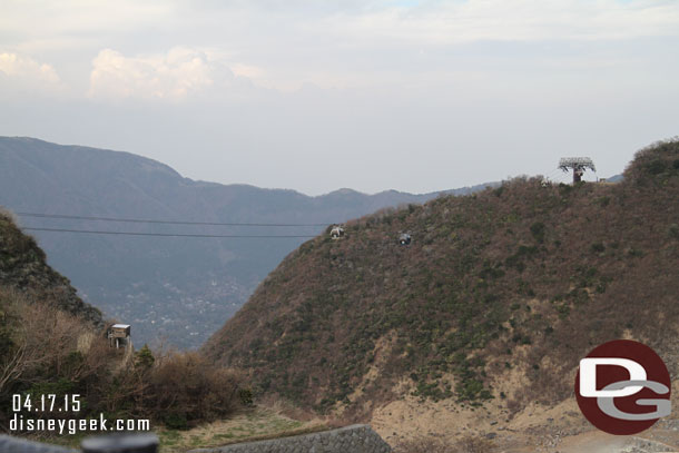 The ropeway leading down.  We were going to take the bus though.