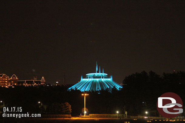 To close out the day, Space Mountain.