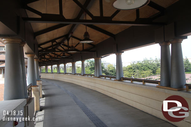 The walkway to the Hotel MiraCosta