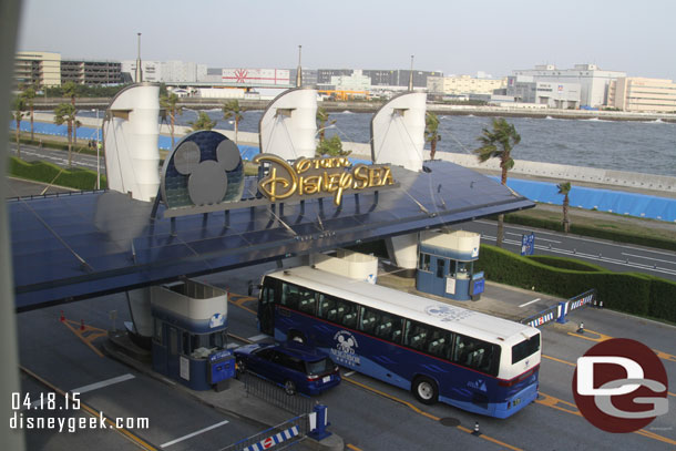 The parking entrance to DisneySea