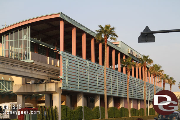 The hotel side of the station