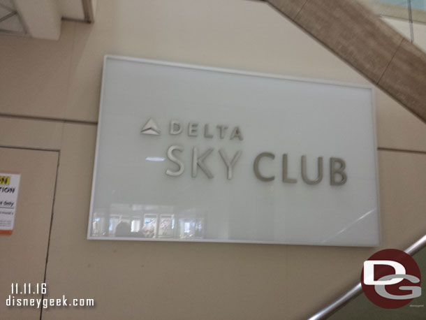 Also since we were flying DeltaOne that meant access to the Sky Club.  It was quite full this morning so I did not bother to take any pictures.