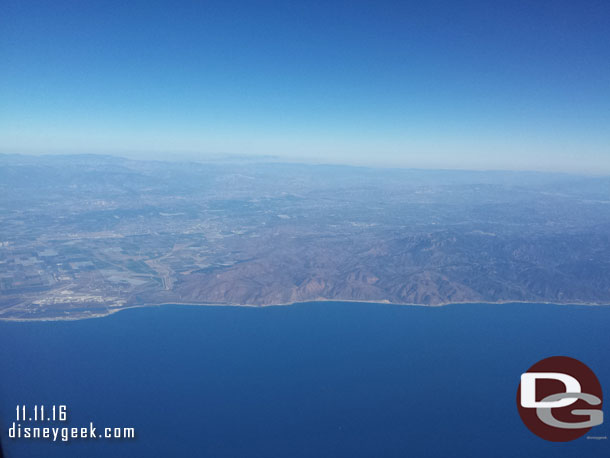 We had a great view of where I live as we left the LA area.  I live on the small valley just right of center in this picture.