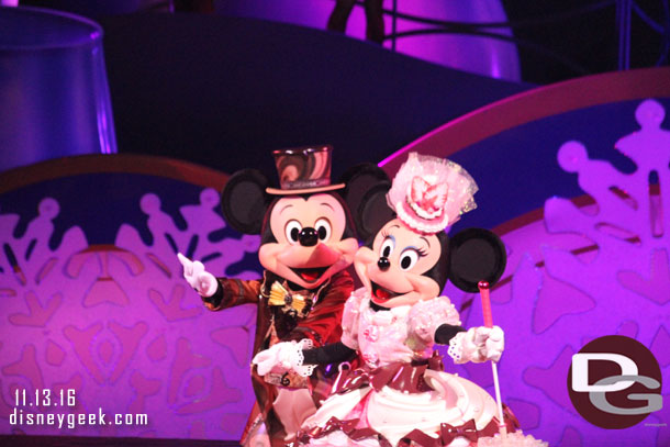 Mickey joins Minnie