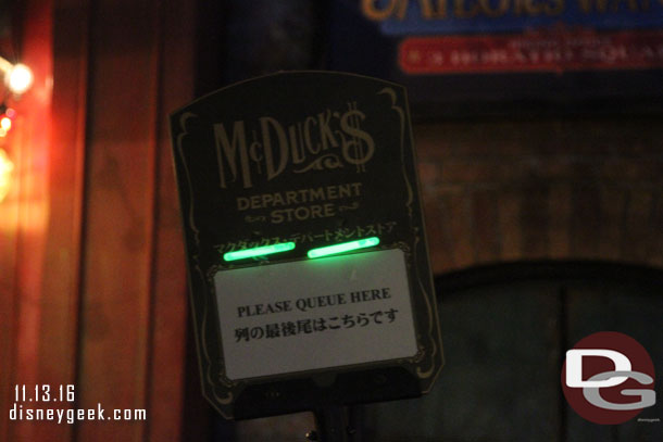 To get into McDucks to buy Duffy merchandise!