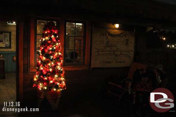 A Christmas tree near the Steamer dock.