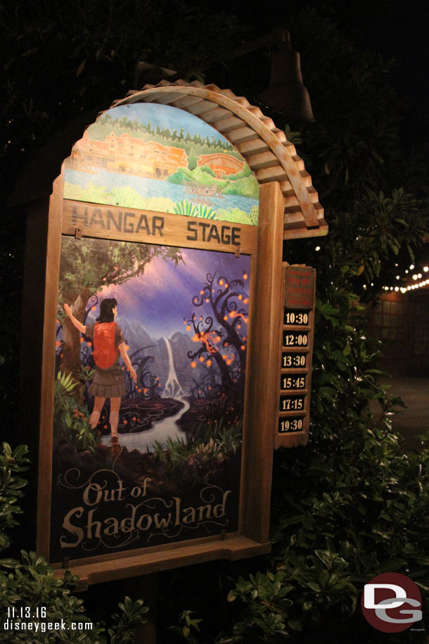 New since my last visit, Out of Shadowland.  Plan to try and catch it tomorrow.