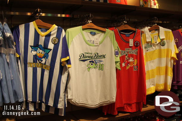 It is a challenge to find the park name on merchandise.  There was this one line of shirts that said Tokyo Disney Resort.