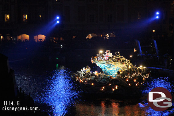 Colors of Christmas: Nighttime Wishes ran in the rain.