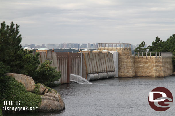 The Port Discover sea wall beyond it Tokyo.