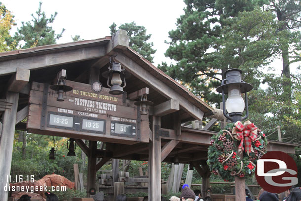 Big Thunder info at 2:50pm