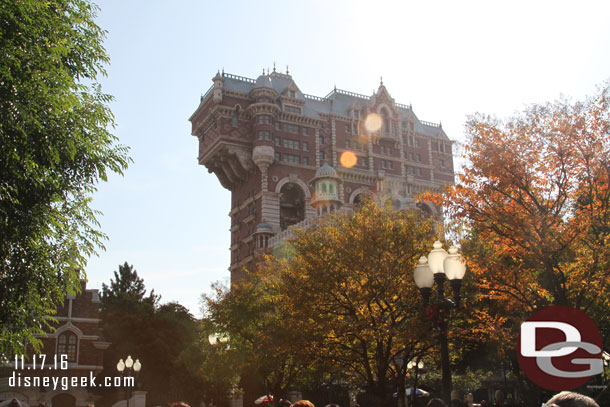 Tower of Terror as we inched along.