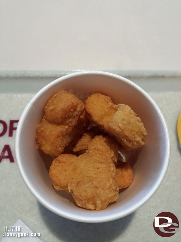 Today went with a safer option.. Mickey Nuggets.