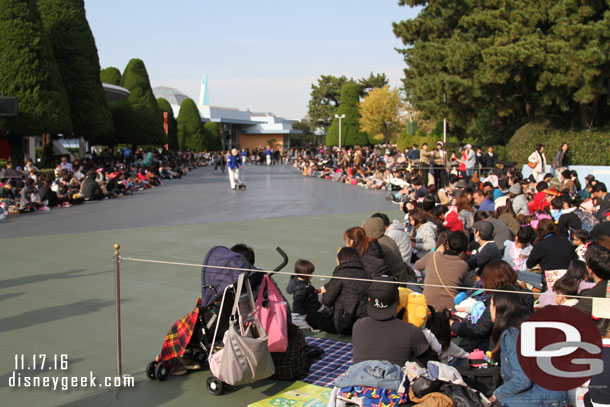 Guests waiting for Happiness is Here Parade.