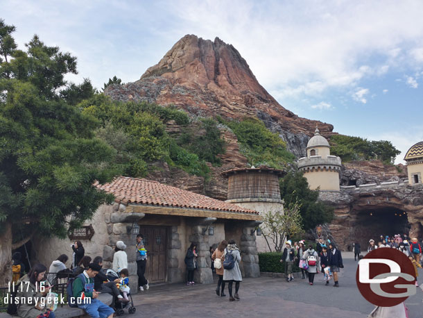 Walking by Mt. Prometheus.