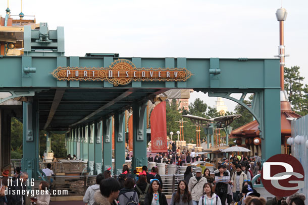 Circling back through Port Discovery.