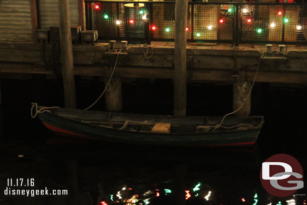Not sure why I took a picture of this boat at night.. 