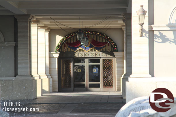 Banners over the doorway though.