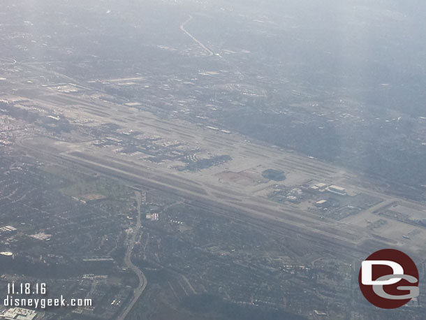 Continuing east/southeast, flying by LAX to get into the landing pattern.