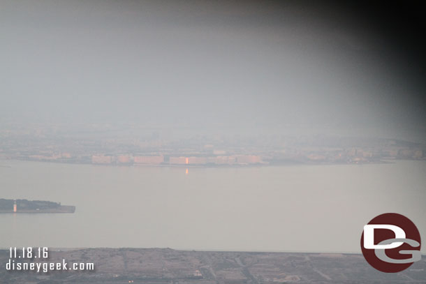 A last look at Disney, the reverse shot from yesterday when I saw the plane take off at sunset.