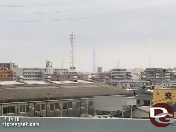 My first glimpse of the Tokyo Skyline in the distance.