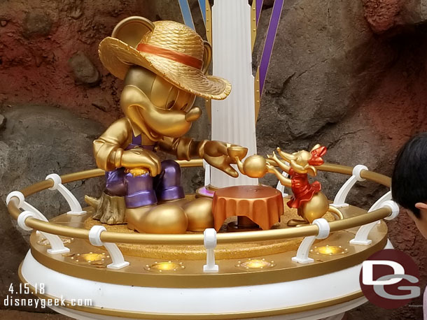 The golden Mickey in Critter Country