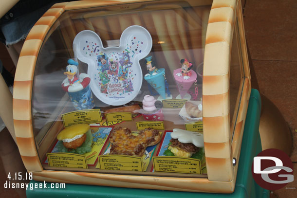 Some of the items at Huey, Dewey and Louie's Good Time Cafe in Toon Town