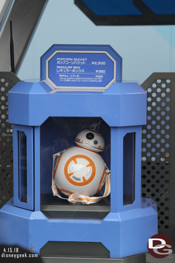 BB-8 popcorn bucket in Tomorrowland