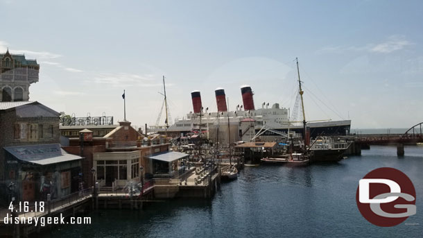 Out the opposite side the American Waterfront.