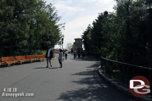 After my ride I walked quickly back to the Mediterranean Harbor to catch the 9:30am show.  This was snapped at 9:27am so I was cutting it close.
