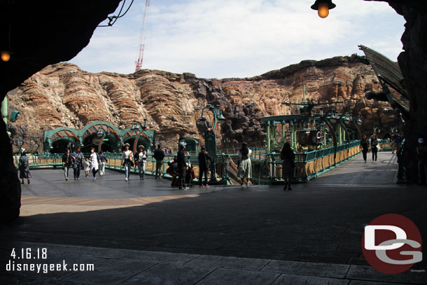 I again left the group to get FastPasses for Journey to the Center of the Earth.  Here I am entering Mysterious Island.