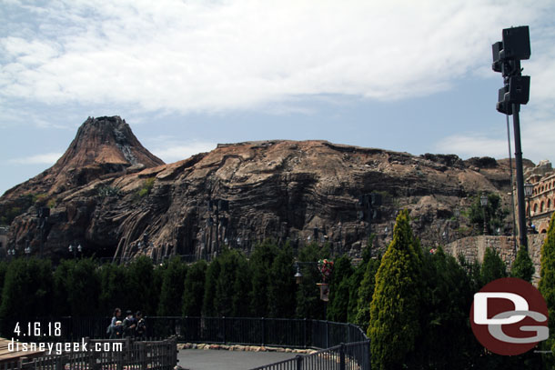 Mt. Prometheus as we headed back toward the harbor for Fashionable Easter at 11:30am.