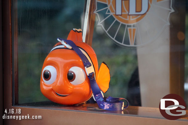 Nemo popcorn bucket at the stand in Port Discovery.