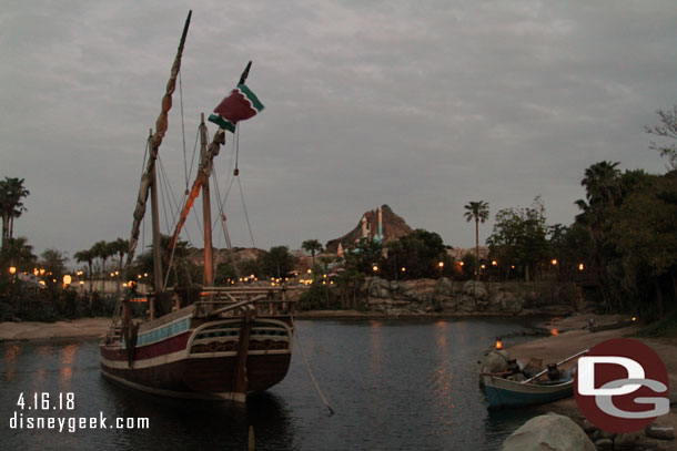 Looking toward Mt. Prometheus from the Arabian Coast.