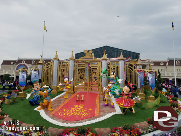 35th Anniversary Photo op in front of World Bazaar