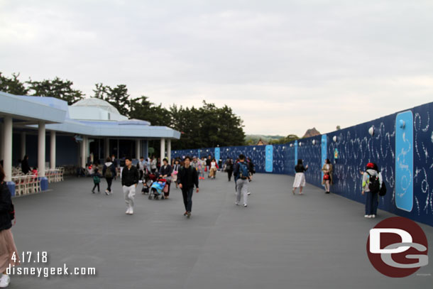 Walking toward Fantasyland (well Toon Town and Fantasyland).