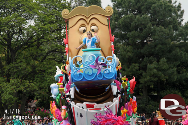 Alice onboard the float.