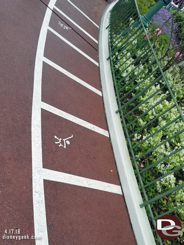 Random picture of stroller parking places in the Central Plaza