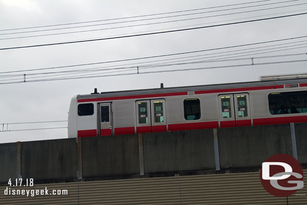 A train passing by.